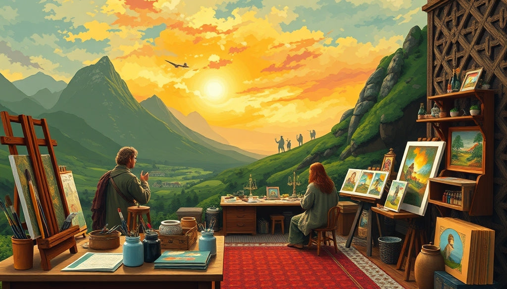 Wildlife and Nature Paint by Numbers Kits for Adults Inspired by The Lord of the Rings