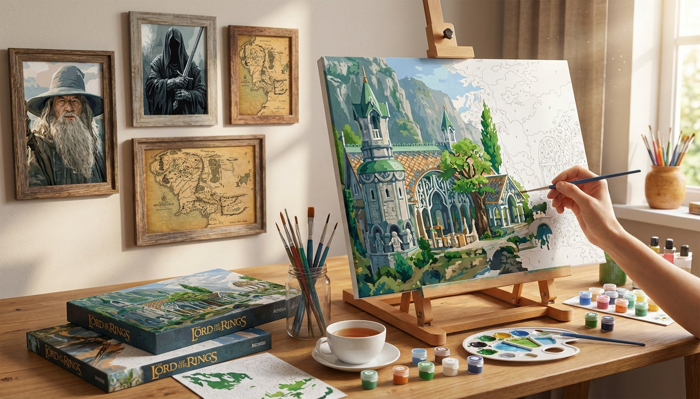 Master Middle-earth: Advanced LoTR Paint by Numbers with Fine Details