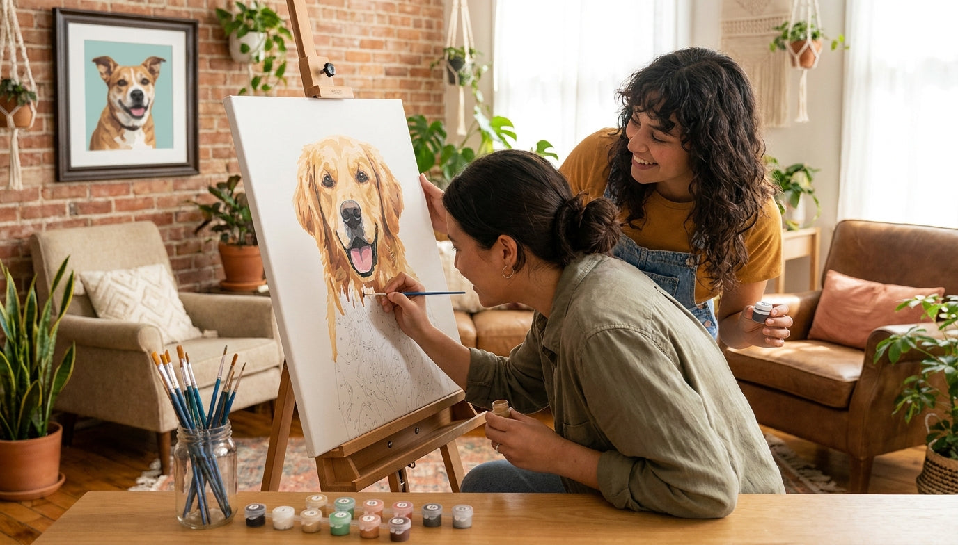 Personal Touch: Custom Pet PBN Art for Pet Lovers