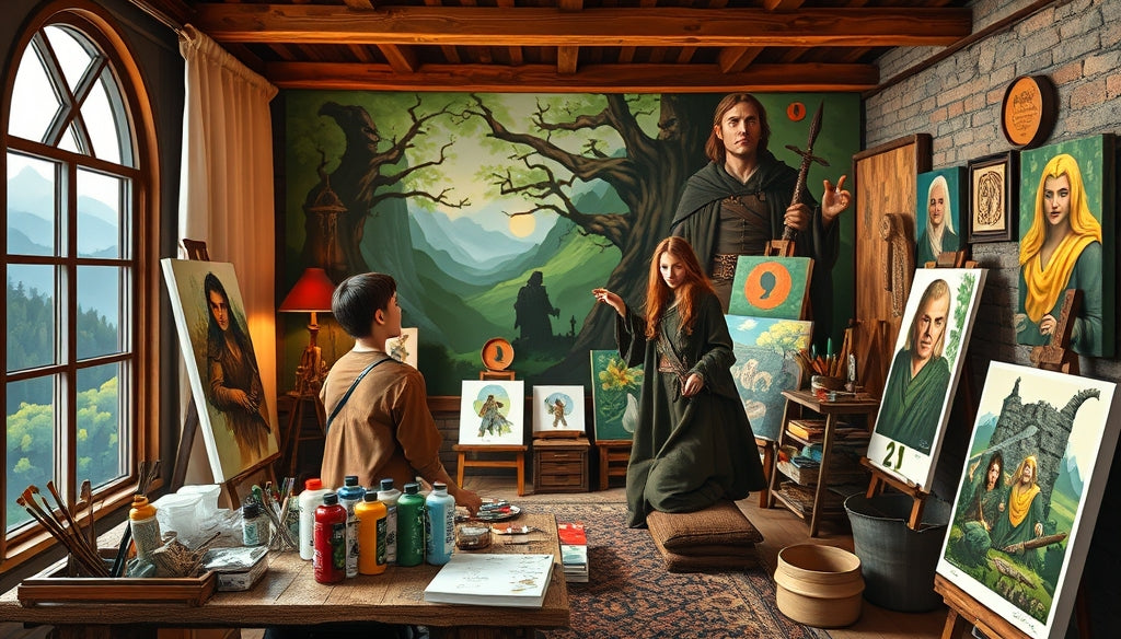 Unlock Relaxation: Best Easy-to-Use Paint by Numbers Kits for Seniors Featuring The Lord of the Rings