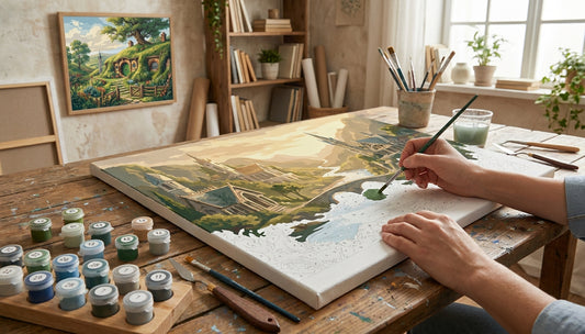 Find Peace in Rivendell: Best Easy Paint by Numbers Kits for Adults (LOTR Edition)