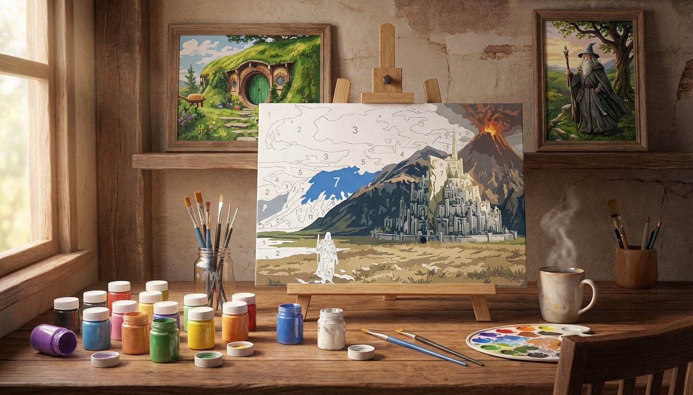 Transform Your Wall: Extra Large Lord of the Rings Paint by Numbers for Epic Scenes