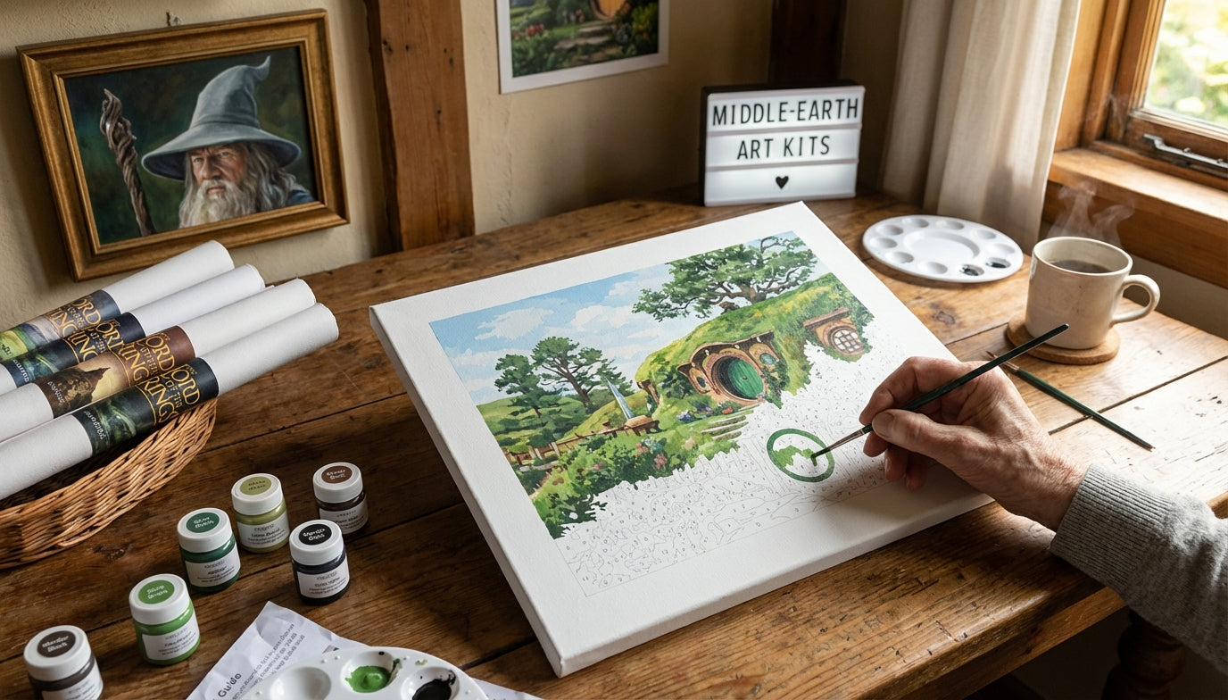 Discover Middle-earth: Easy Lord of the Rings Paint by Numbers Kits for Seniors