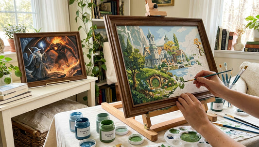 Transform Your Space: Stunning Lord of the Rings Paint by Numbers Kits with Wooden Frame Included
