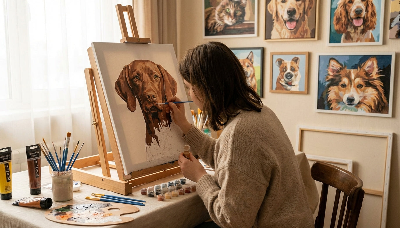 Custom PBN for Pet Lovers: Paint Your Friend