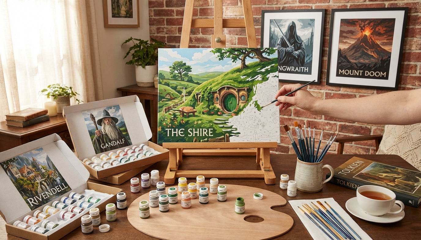 Affordable Lord of the Rings Paint by Numbers for Beginners: Start Your Epic Journey