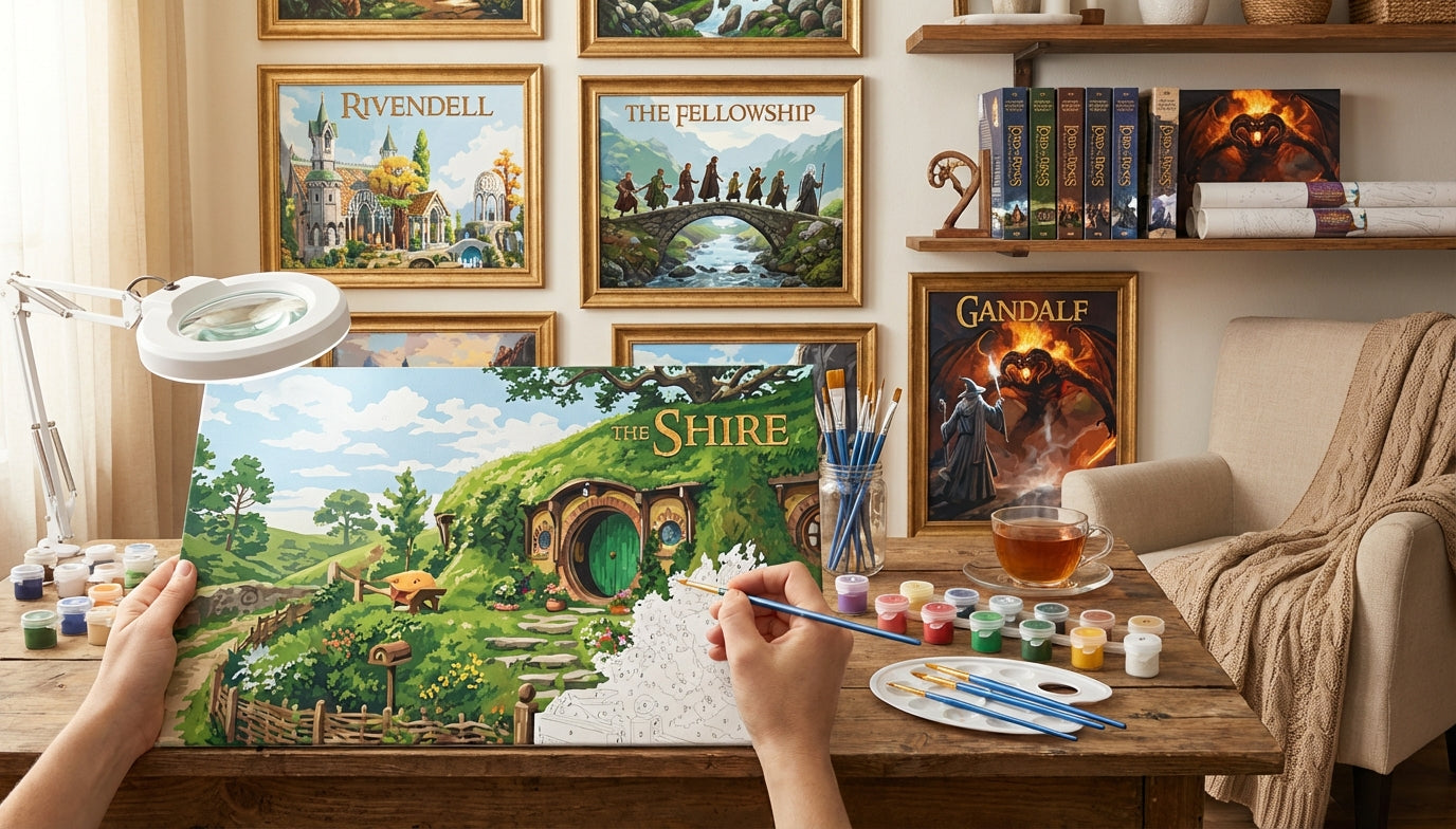 Beyond the Books: Custom Lord of the Rings Paint by Numbers Kits for True Fans