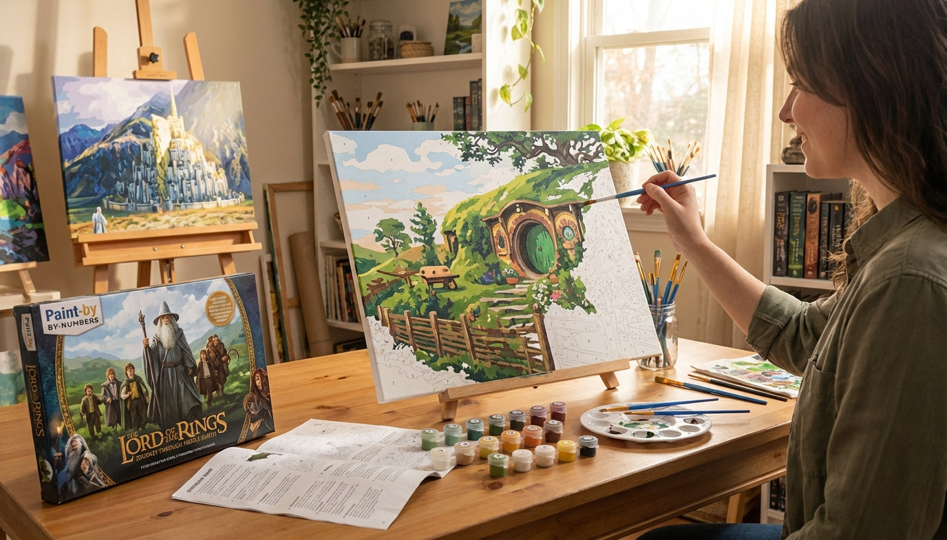 From Hobbiton to Minas Tirith Best Easy-to-Use LoTR Paint by Numbers for All Ages