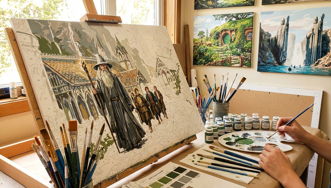 Extra Large Lord of the Rings Paint by Numbers Kits Recreate Epic Scenes
