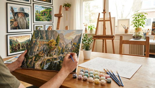 Transform Your Space: LoTR Paint by Numbers Kits for Home Decor