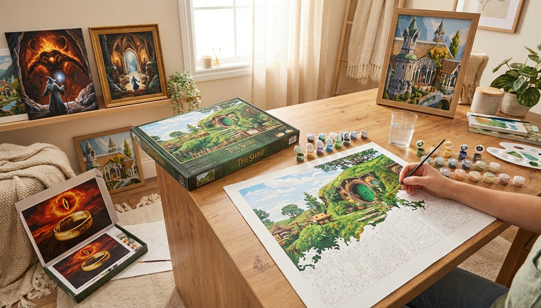 Explore Middle-earth: Best Paint by Numbers Kits with Iconic Lord of the Rings Scenes