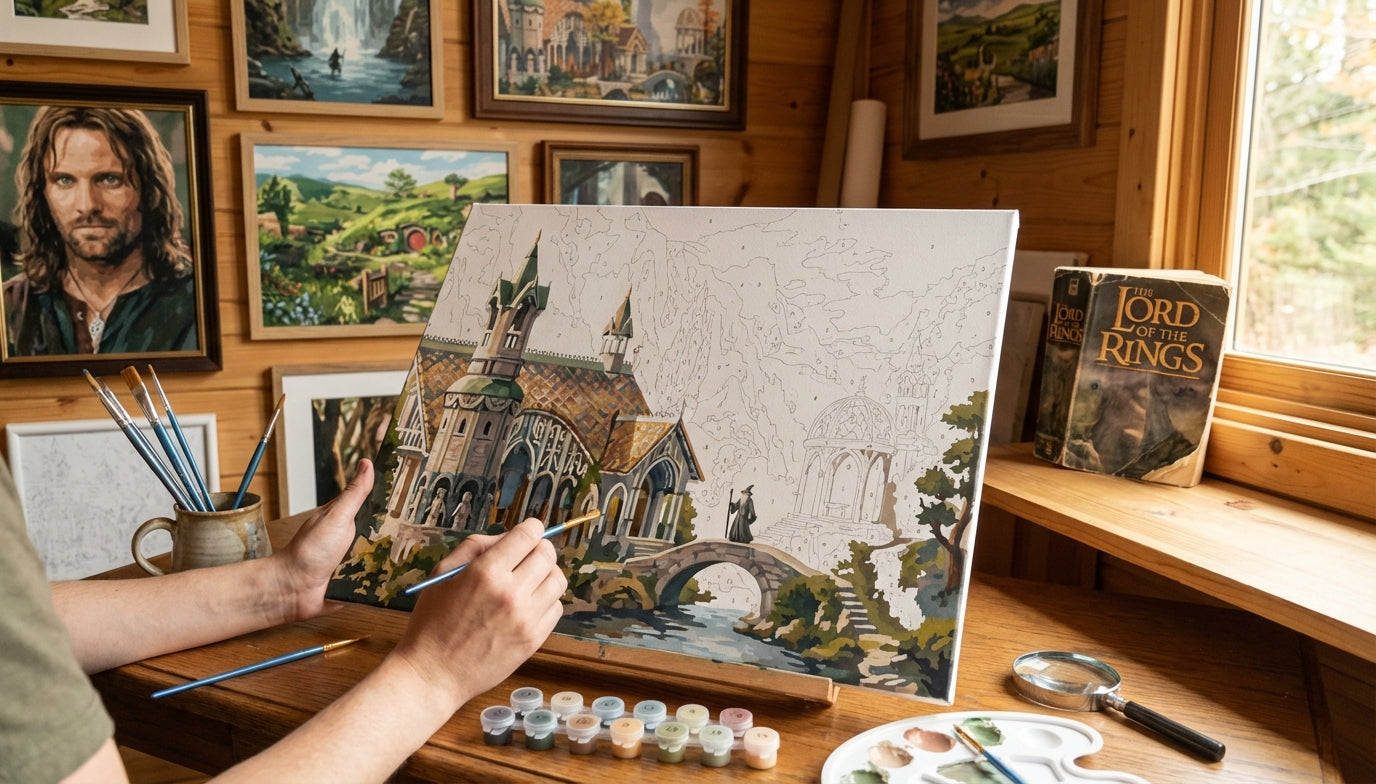 Beyond the Books: Immersive Lord of the Rings Paint by Numbers Experience