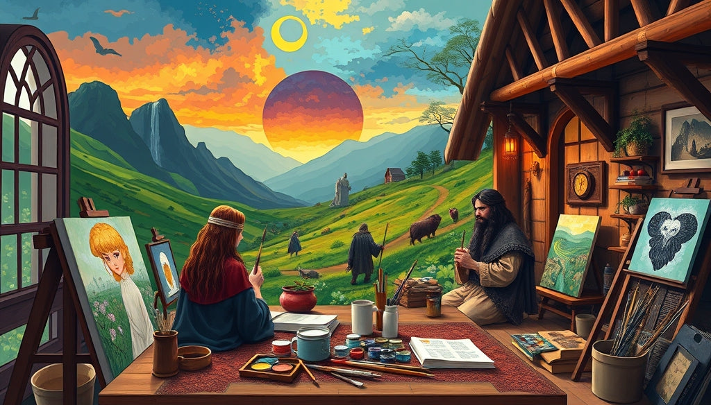 Elevate Your Hobby with Paint by Numbers Kits That Include a Wooden Frame Featuring Lord of the Rings