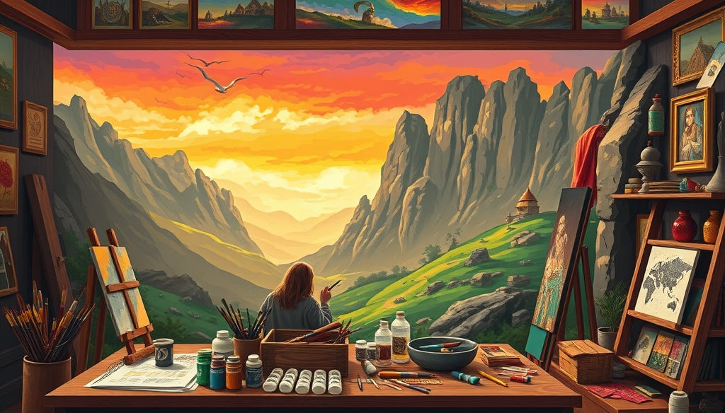 Stress Relief and Creativity: How Paint by Numbers Kits Help You Connect with The Lord of the Rings