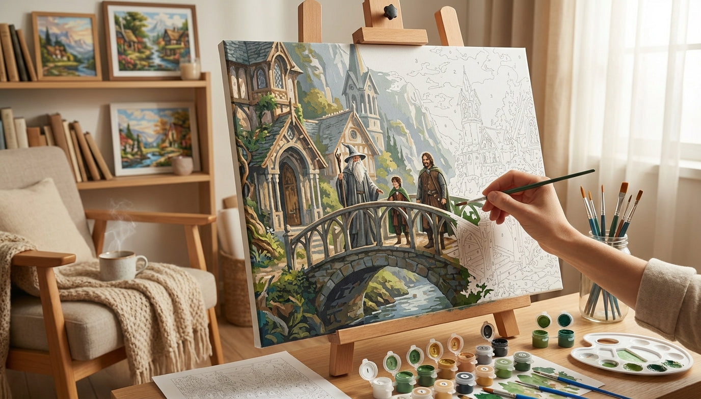 Elevate Your Hobby: Extra Large Lord of the Rings Paint by Numbers Kits
