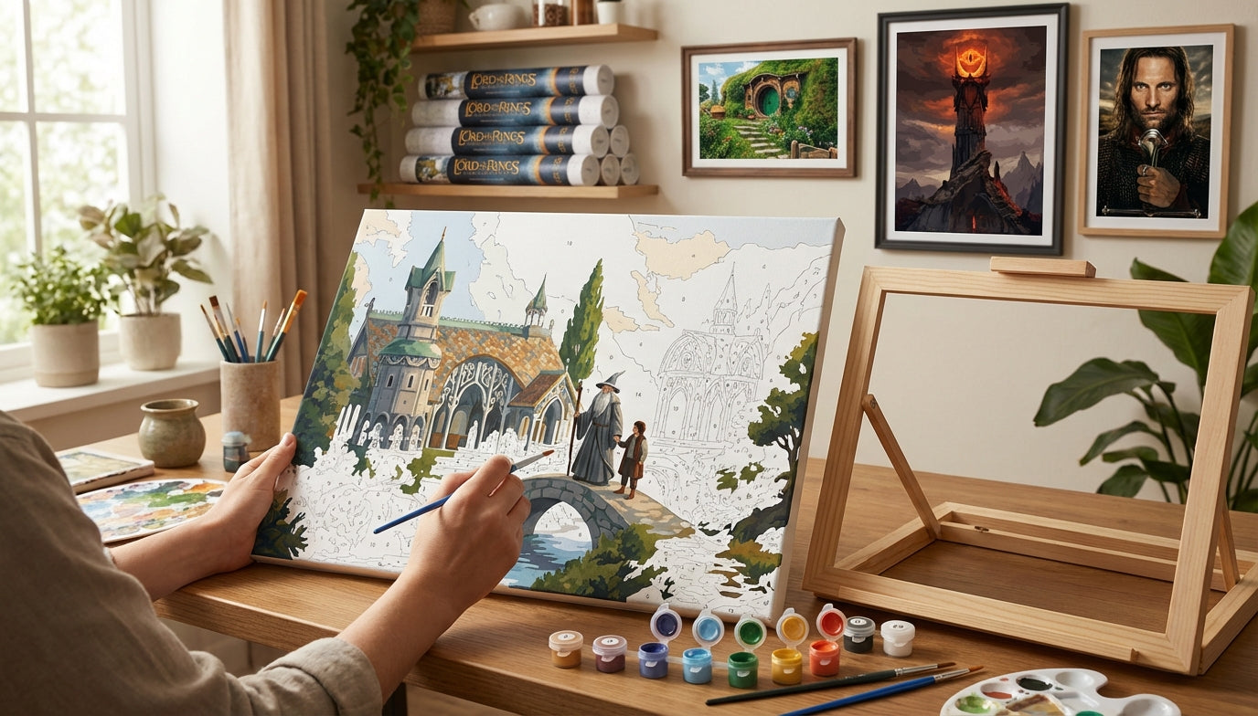 Lord of the Rings Paint by Numbers Kits with Wooden Frame Included: A Review