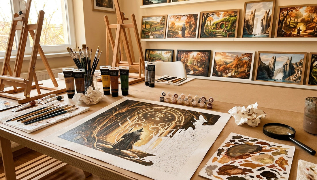 Advanced Lord of the Rings Paint by Numbers: Challenge Your Skills with Fine Details