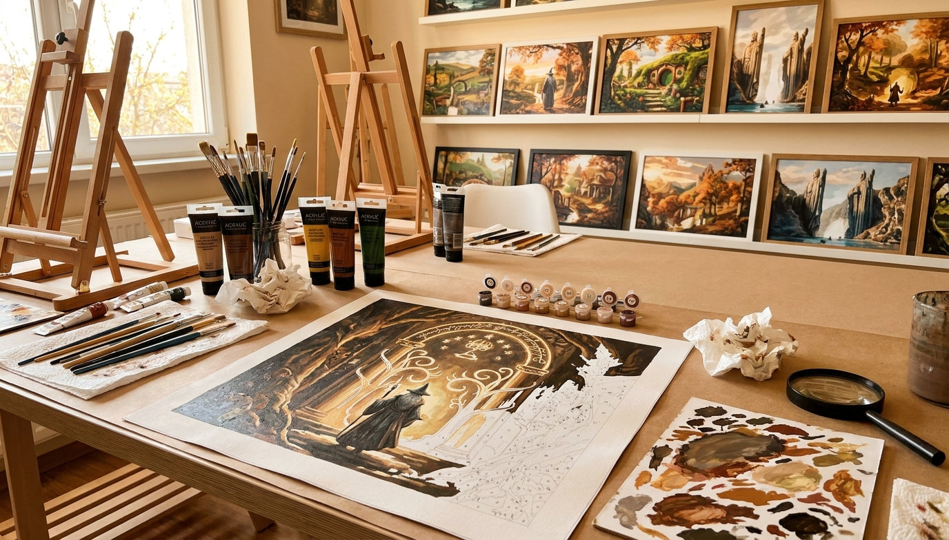 Advanced Lord of the Rings Paint by Numbers: Challenge Your Skills with Fine Details