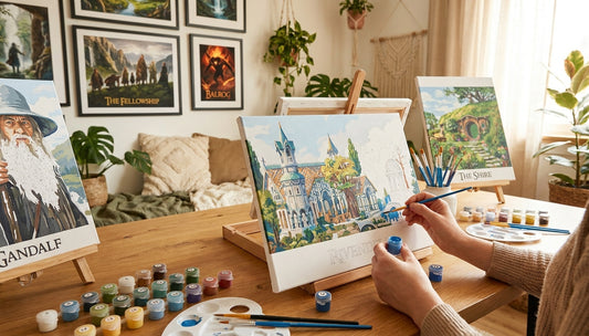 The Fellowship of the Brush Top Paint by Numbers Kits for Lord of the Rings Fans