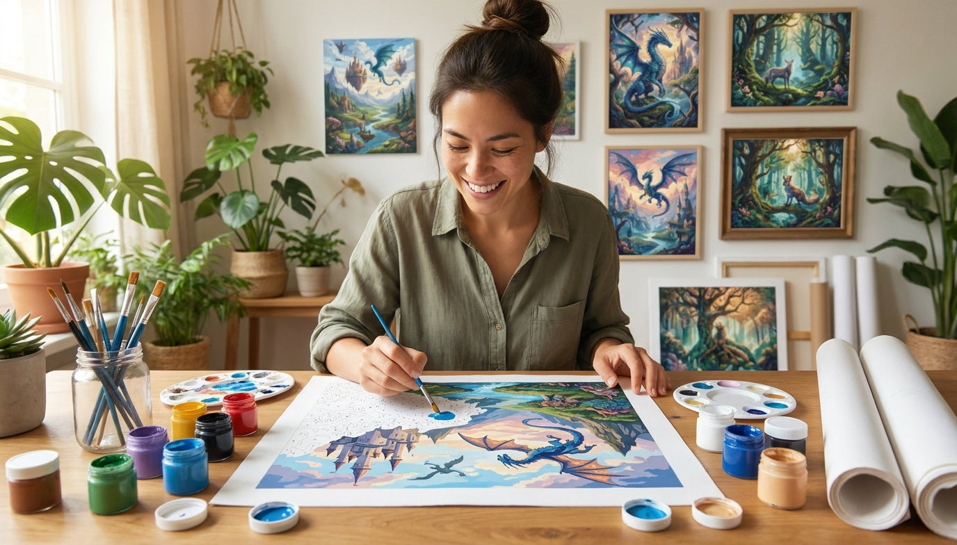Fantasy PBN Kits: Escape into a World of Art