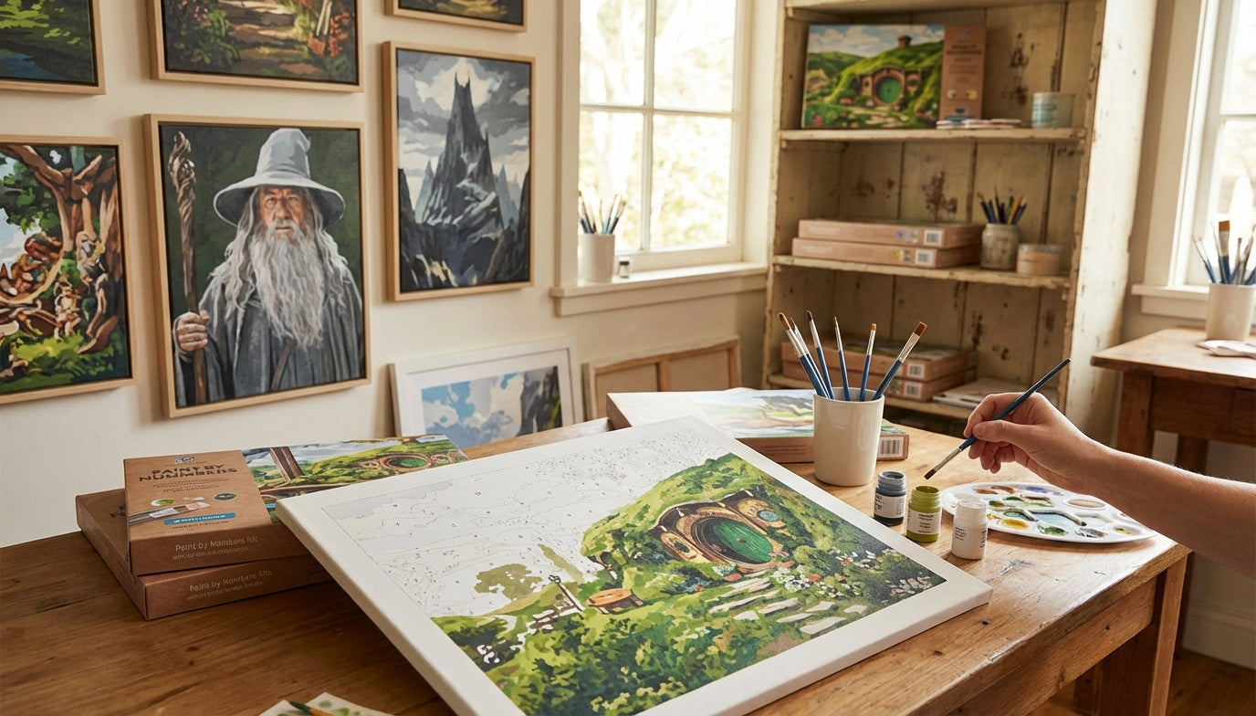Unleash Your Inner Artist: Creating Iconic LOTR Scenes with Paint by Numbers