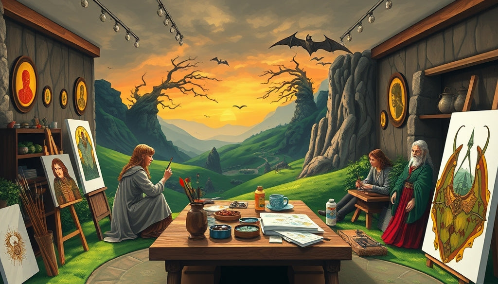 Recreate Your Favorite The Lord of the Rings Moment: Custom Paint by Numbers Kits for Fans