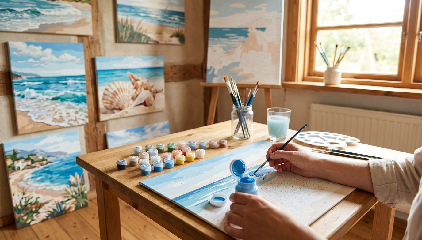 Bring the Beach Home: Ocean and Beach Paint by Numbers Kits for Serene Home Decor