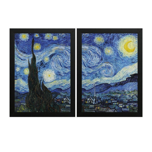 9 canvases painted by number that will end up on the wall as a piece of art