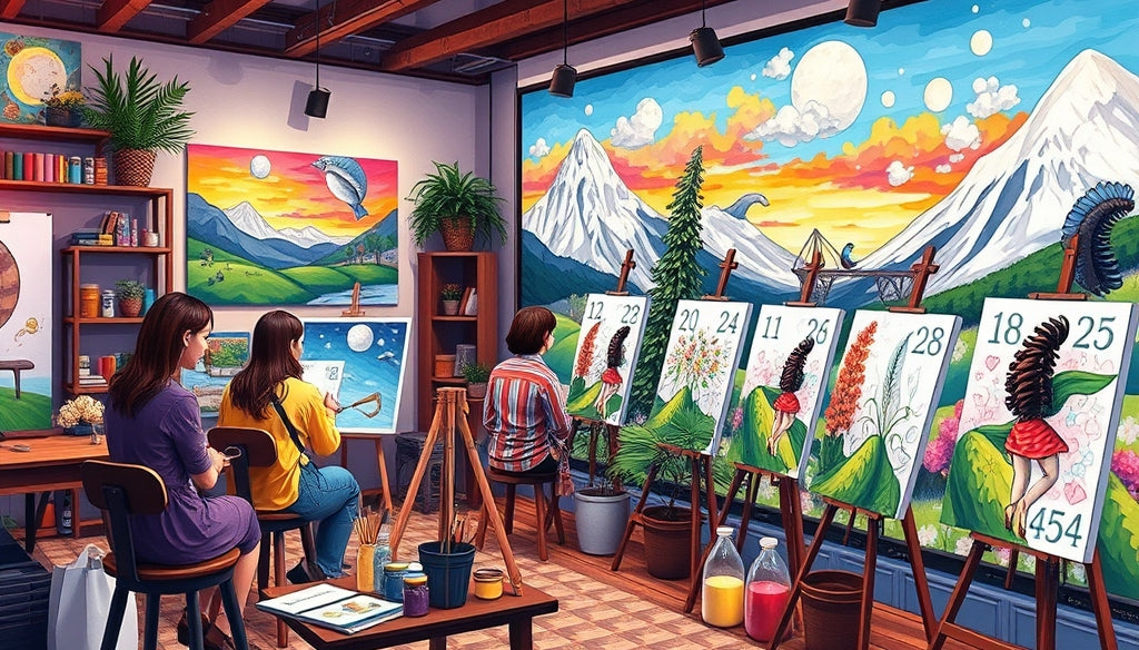 Transform Your Walls with Ocean and Beach Paint by Numbers Kits for Home Decor