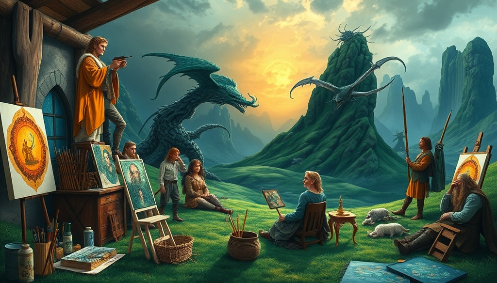 Where to Buy Premium Paint by Numbers Kits of The Lord of the Rings with Free Shipping in the USA