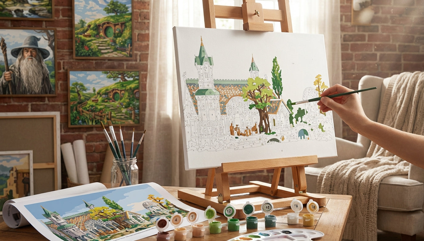 Lord of the Rings Paint by Numbers Kits: A Therapeutic Journey for the Soul