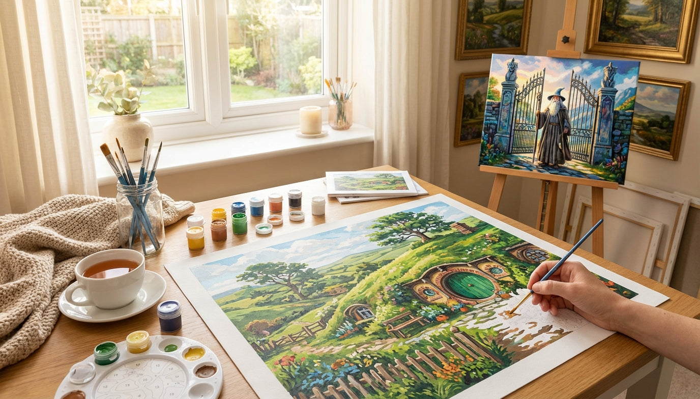 Masterpiece Awaits Explore Extra Large Lord of the Rings Paint by Numbers Kits