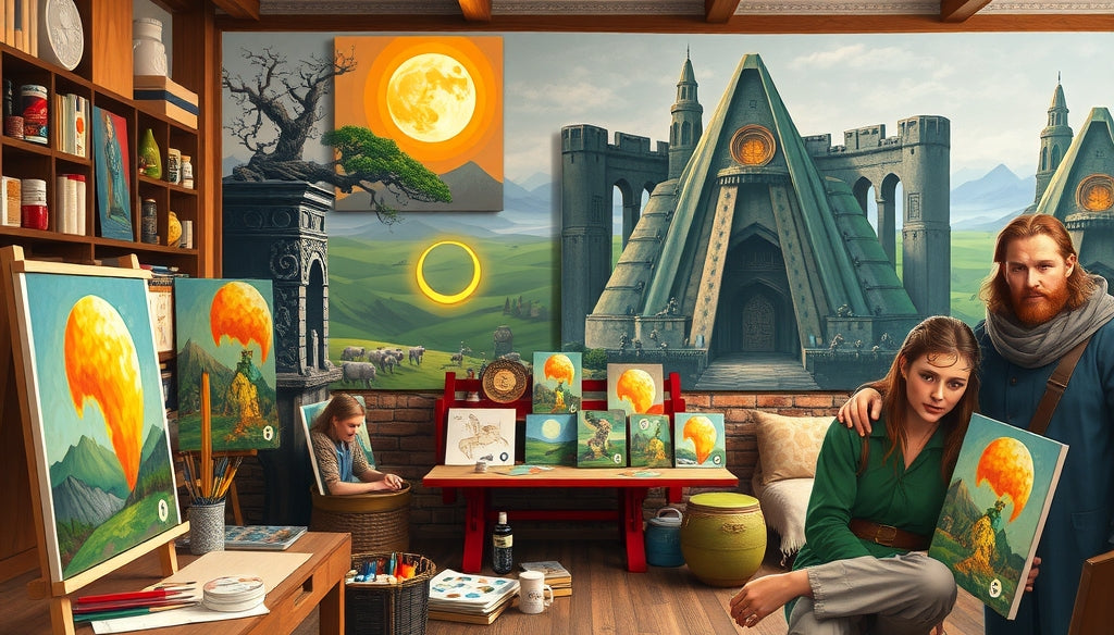 Create Your Own Paint by Numbers Canvas featuring Your Favorite Characters from The Lord of the Rings