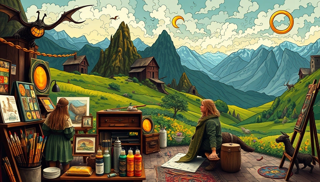 Top 10 Affordable Paint by Numbers Kits for Beginners Inspired by Middle-earth