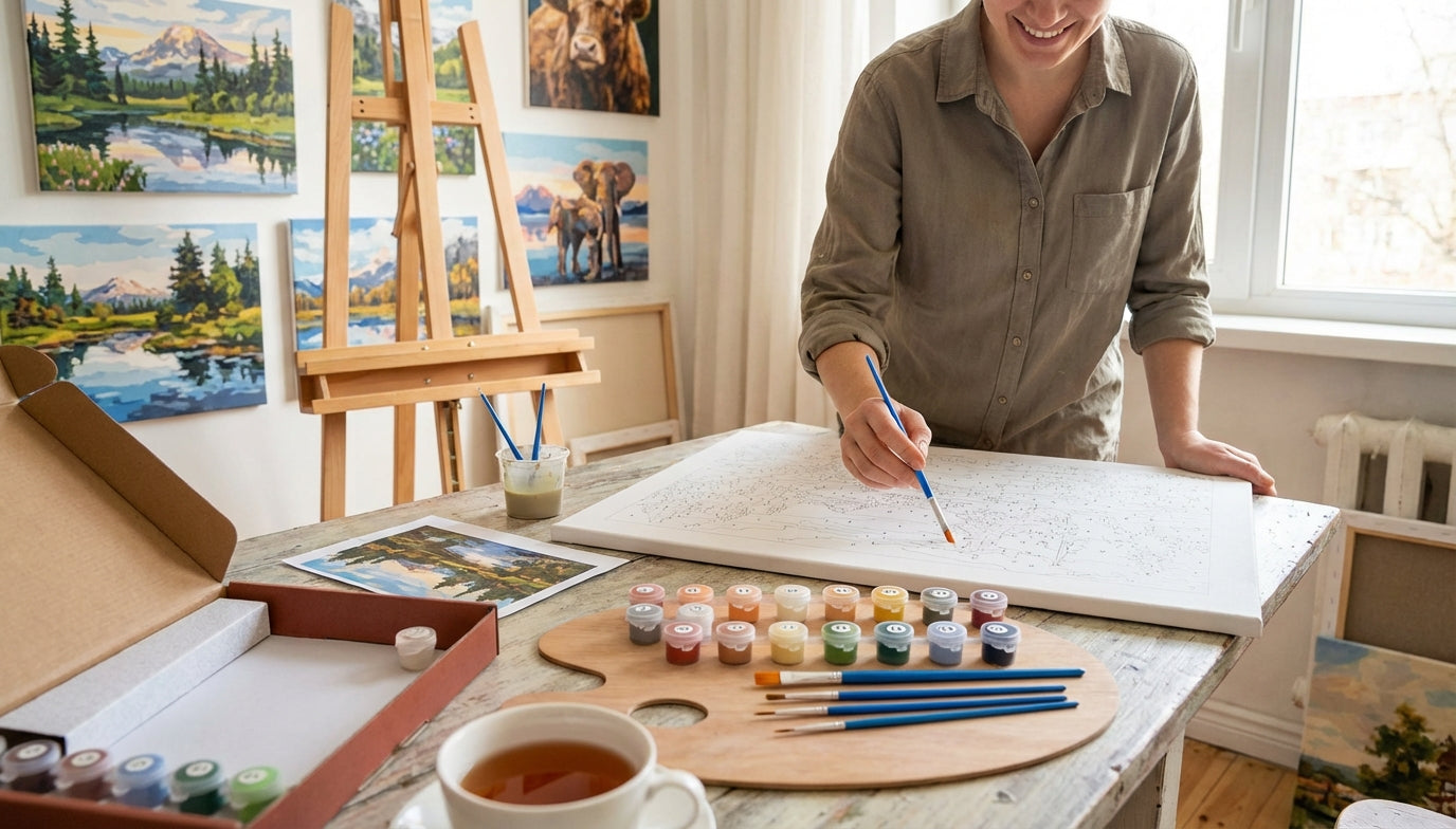 Beginner's Start: Easy Paint by Numbers Kits