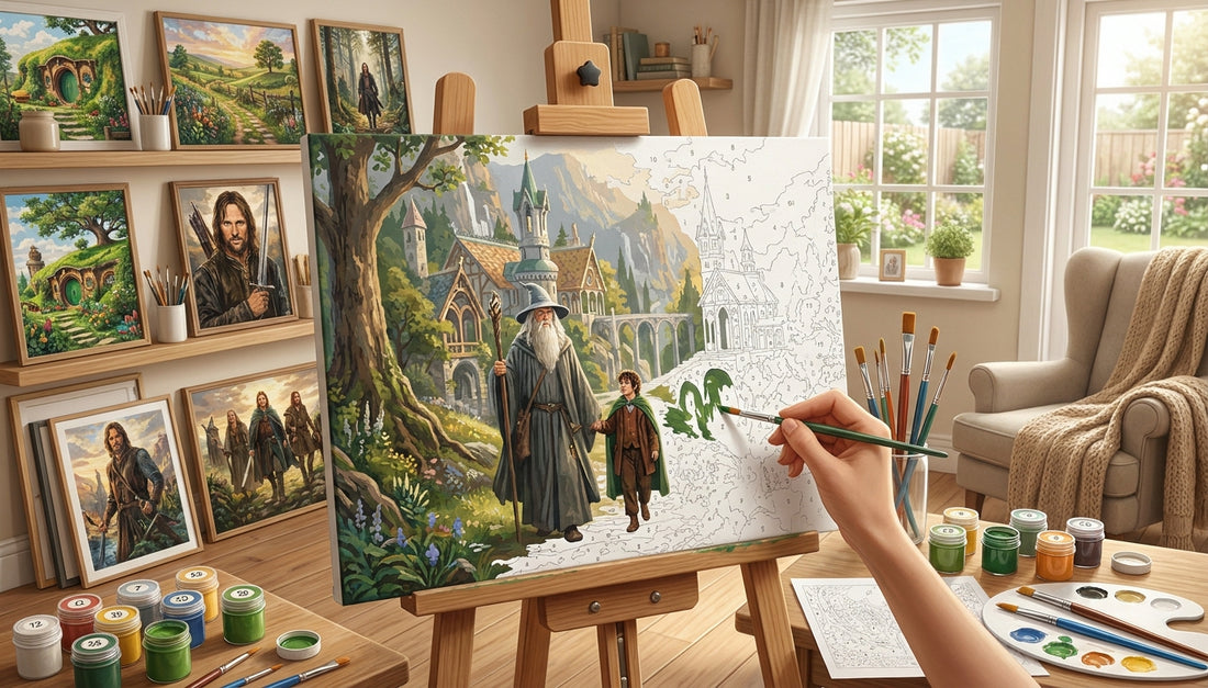 You Won't Believe How Relaxing These LoTR Paint by Numbers Are