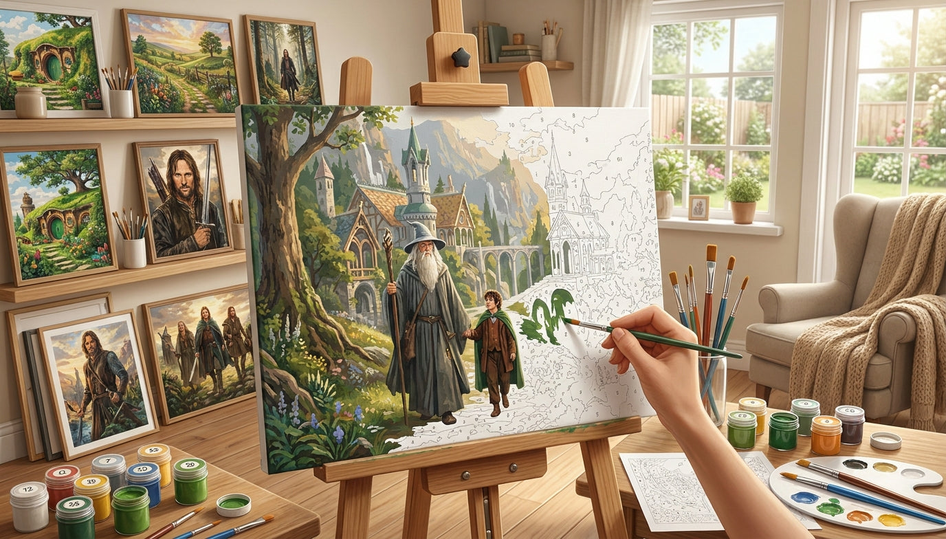 You Won't Believe How Relaxing These LoTR Paint by Numbers Are