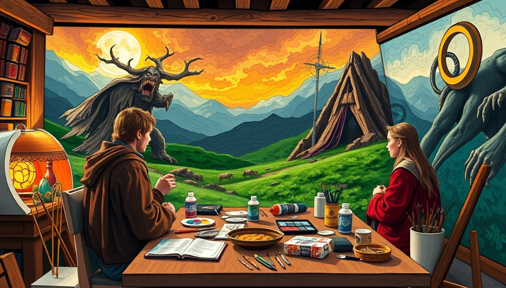 Paint by Numbers Kits with Wooden Frame Included: Perfect for Displaying Your LotR Art