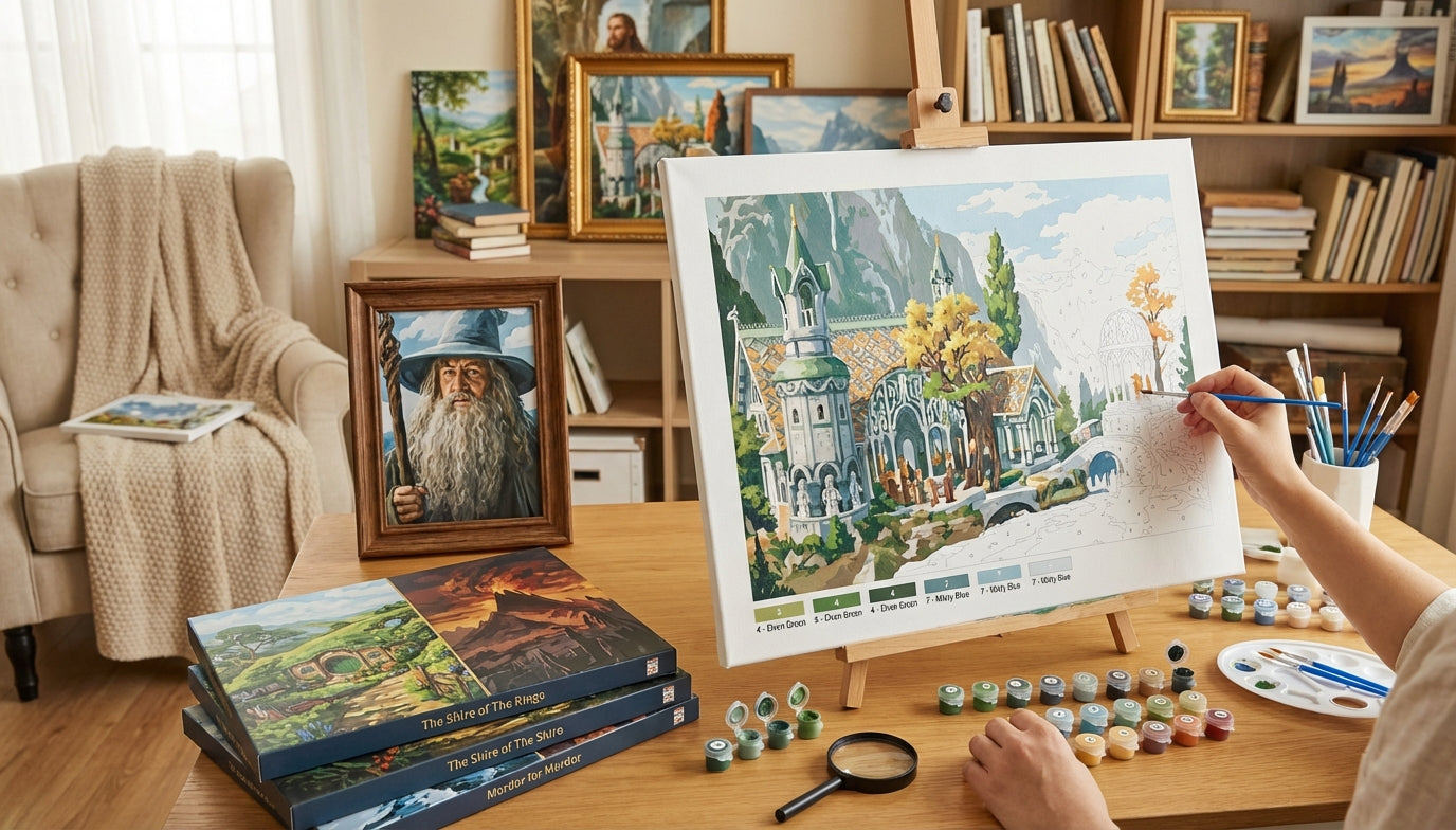 The Secret to Relaxation: Discover Lord of the Rings Paint by Numbers Kits for Seniors