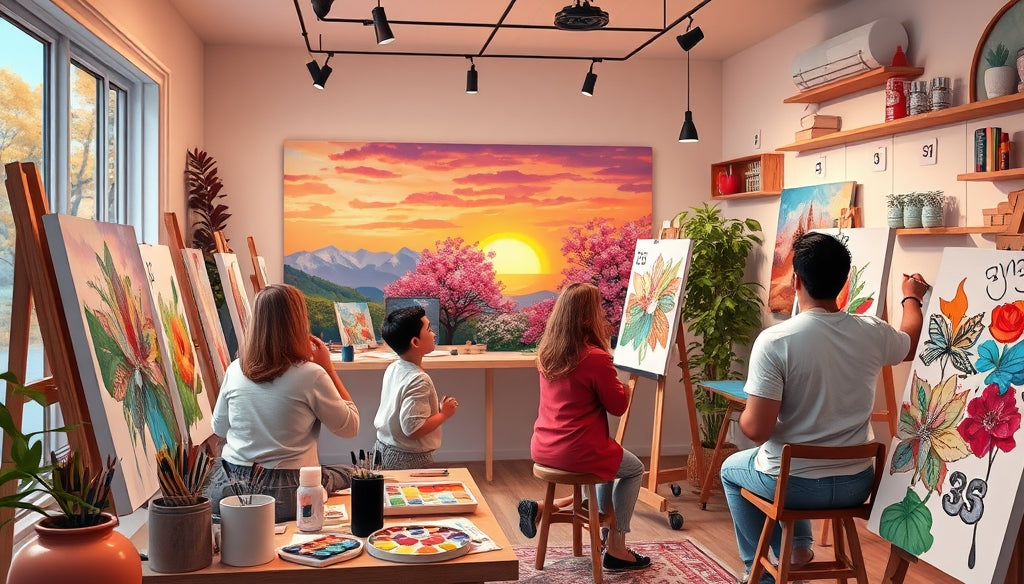 Canvas Paint by Numbers Kits with Professional Quality for Art Lovers