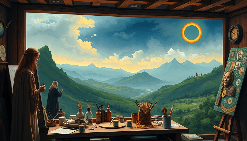 Buy Paint by Numbers Kits with Free Shipping Featuring Iconic Lord of the Rings Scenes