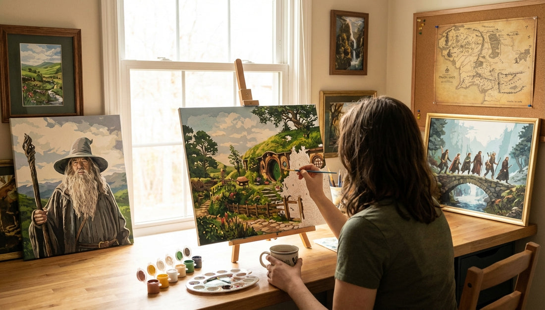 Journey Through Middle-earth: Explore Fantasy Lord of the Rings Paint by Numbers