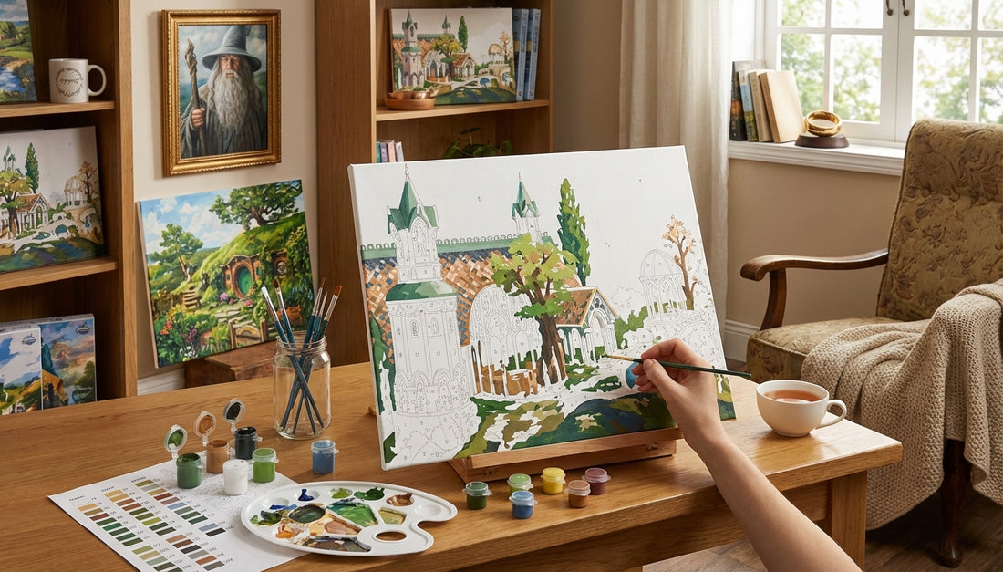 Discover Your Inner Artist: Canvas Paint by Numbers Kits for Adults Who Love LOTR Art