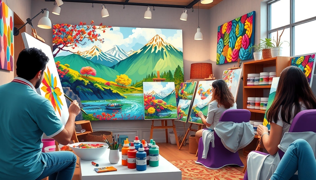 Elevate Your Skills with Paint by Numbers Kits Featuring Fine Detail Brushes