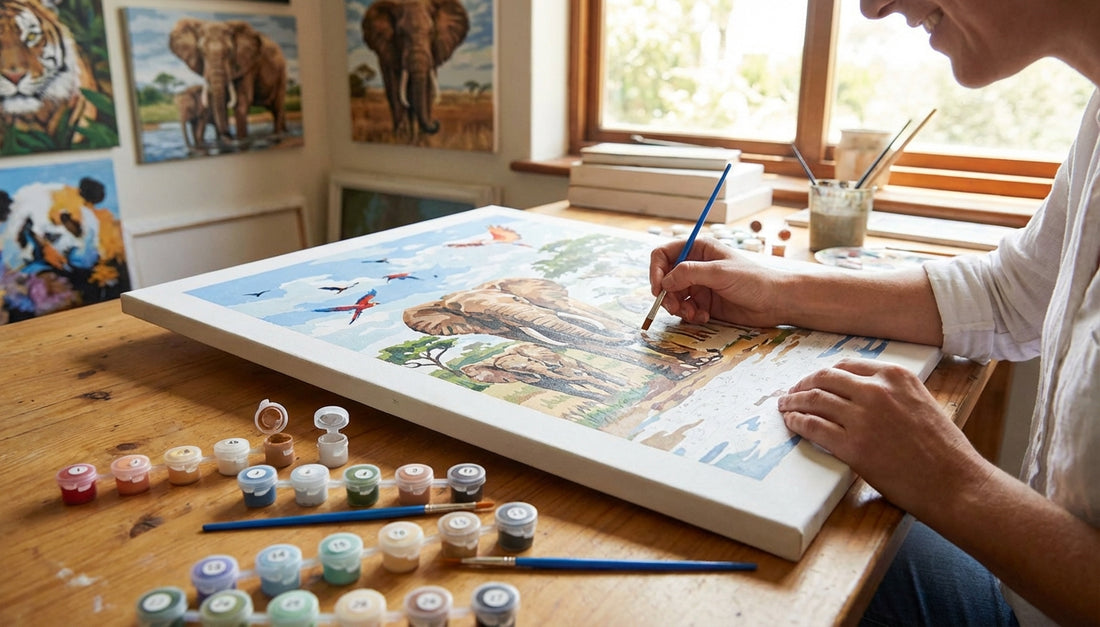 Wild Nature: Wildlife Paint by Numbers for Adults