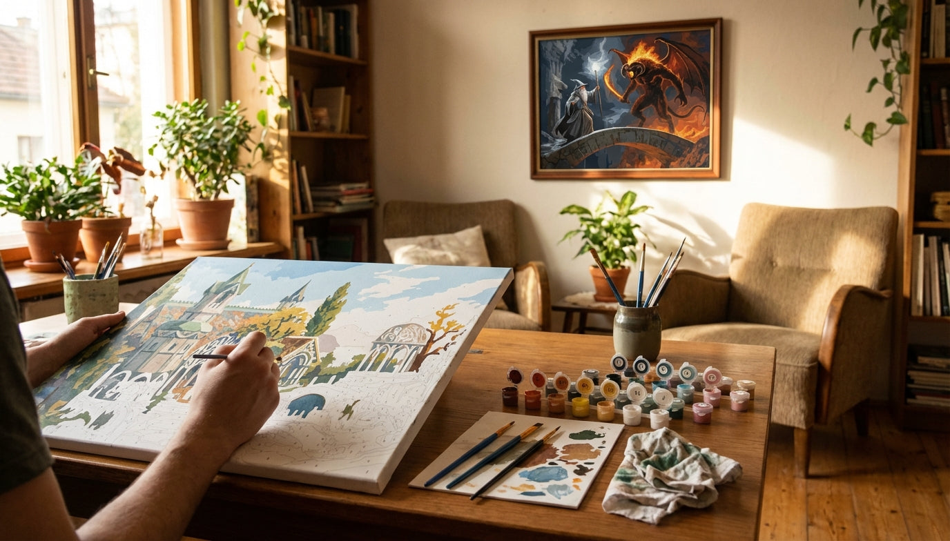 Transform Your Home with Extra Large Lord of the Rings Paint by Numbers Kits