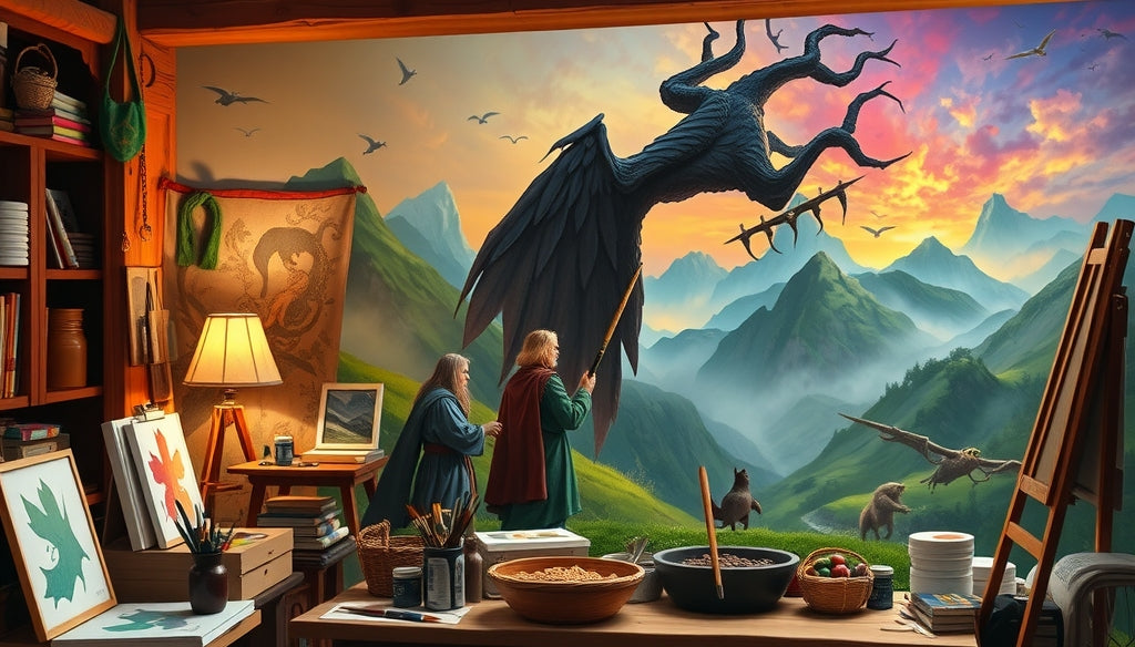 Find the Perfect Christmas-Themed Paint by Numbers Kits Inspired by The Lord of the Rings for Gifts