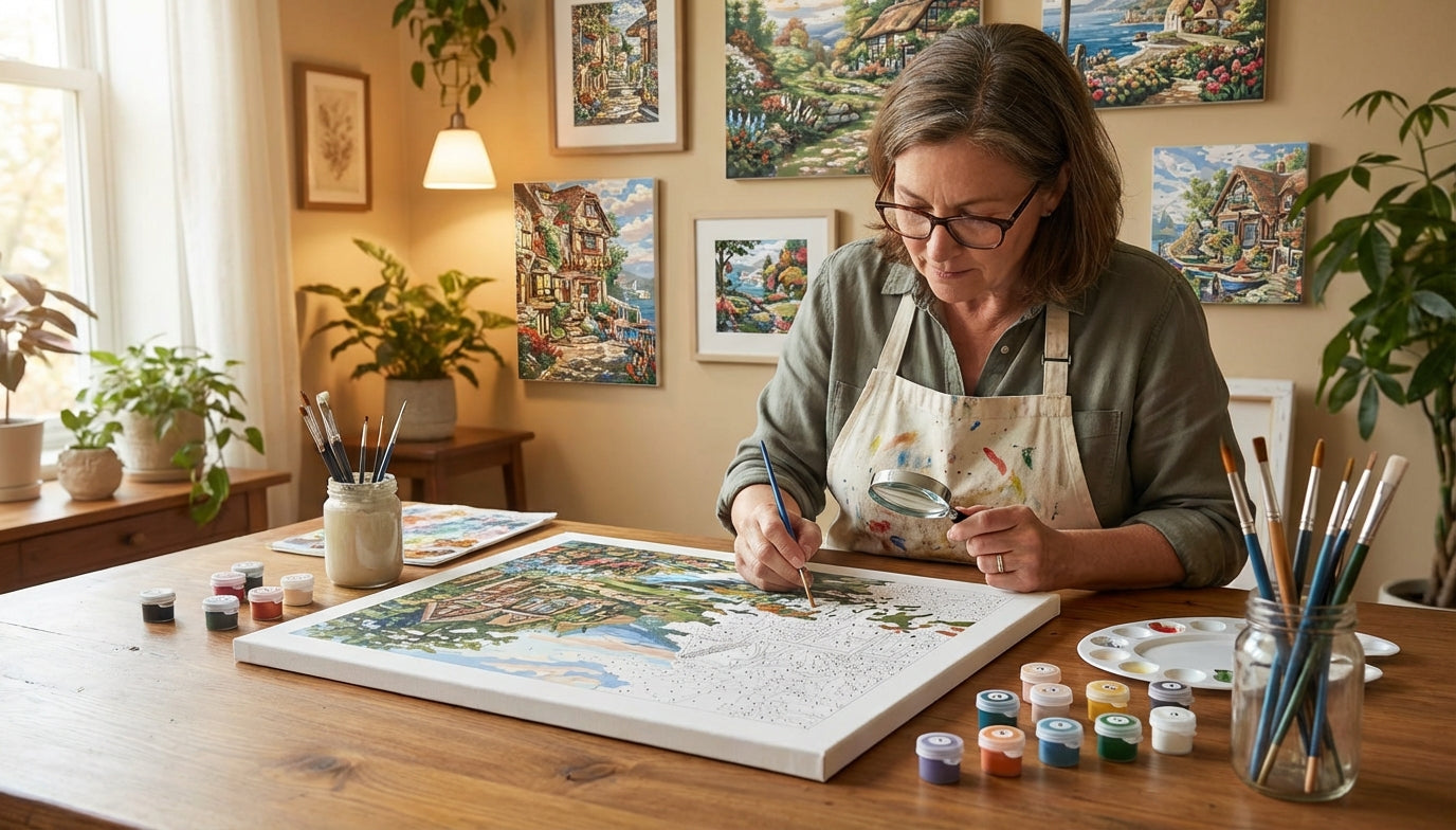 Advanced PBN Kits with Fine Details for Experts