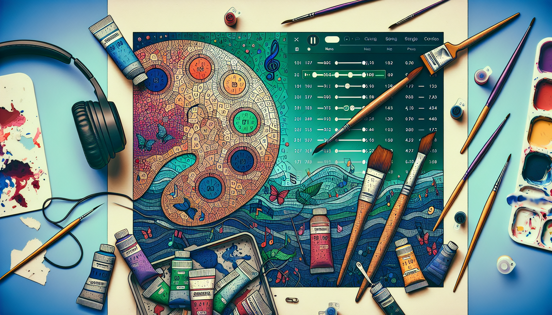 The Best Music Playlists to Listen to While Painting by Numbers