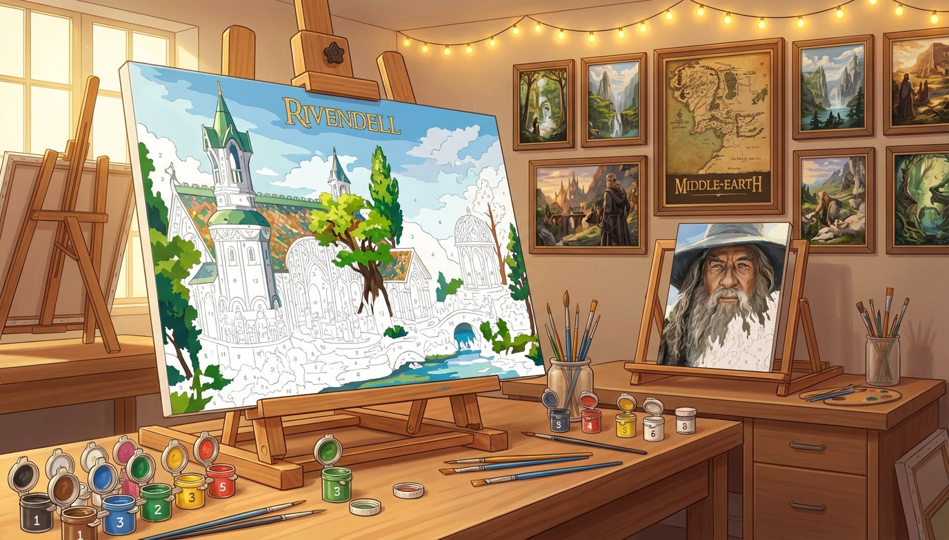 Beyond the Shire: Explore Detailed Lord of the Rings Paint by Numbers
